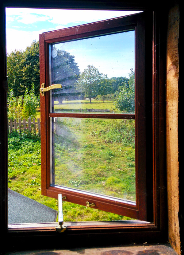 The Sacred Earth office window