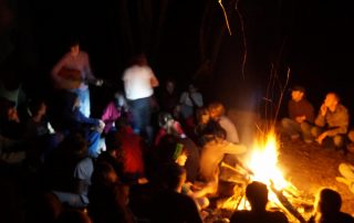 Sitting around the campfire